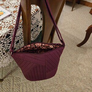Vera Bradley Wine Handbag with matching wallet